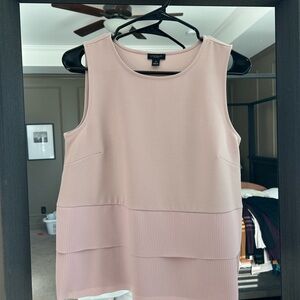 Ann Taylor Blush Sleeveless Blouse